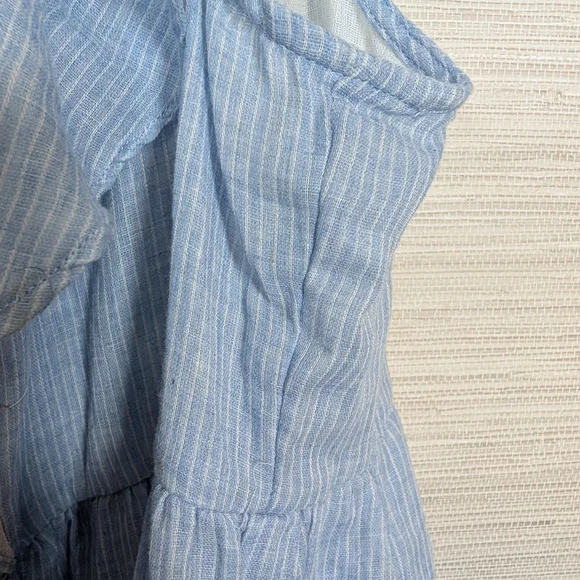 Savanna Jane Plus Size Floral Embroidered Striped Sleeveless Blouse Top 1X NWT - Picture 5 of 10